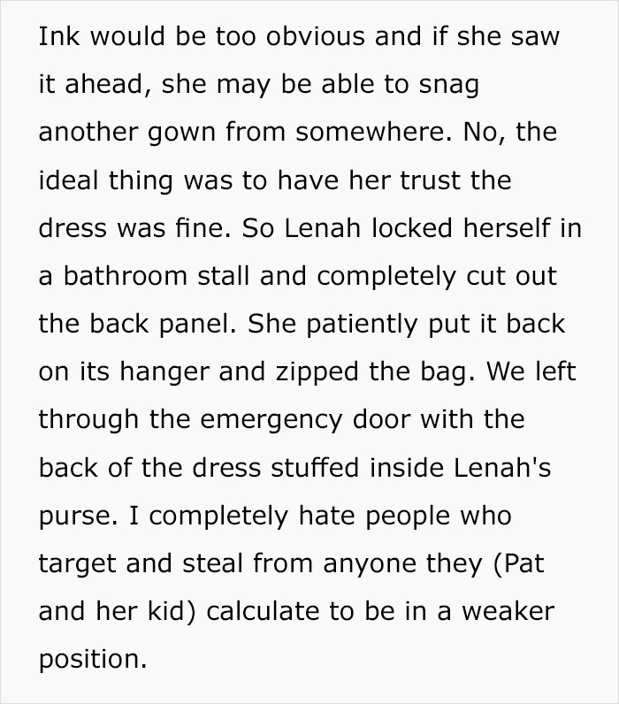 Bridezilla Steals A Dress From A Charity &ndash; The Owner Executes Her Revenge On The Wedding Day