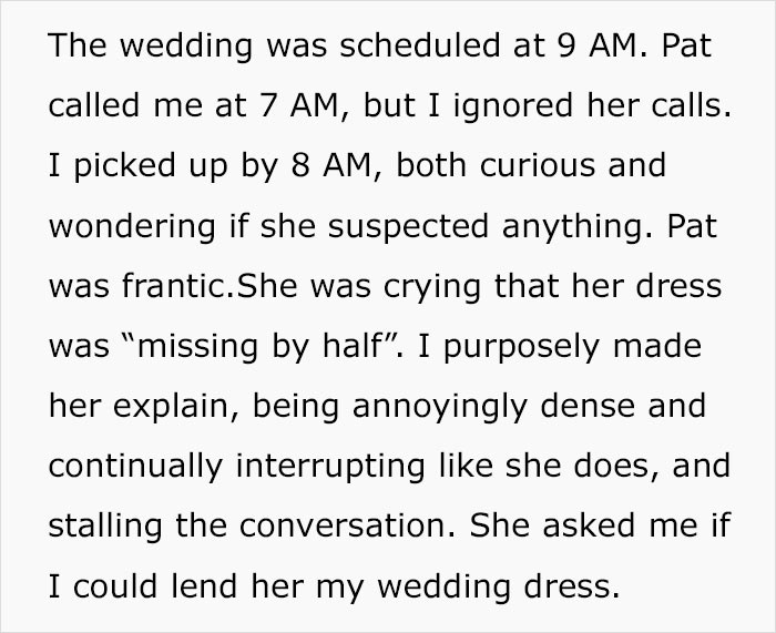 Bridezilla Steals A Dress From A Charity &ndash; The Owner Executes Her Revenge On The Wedding Day