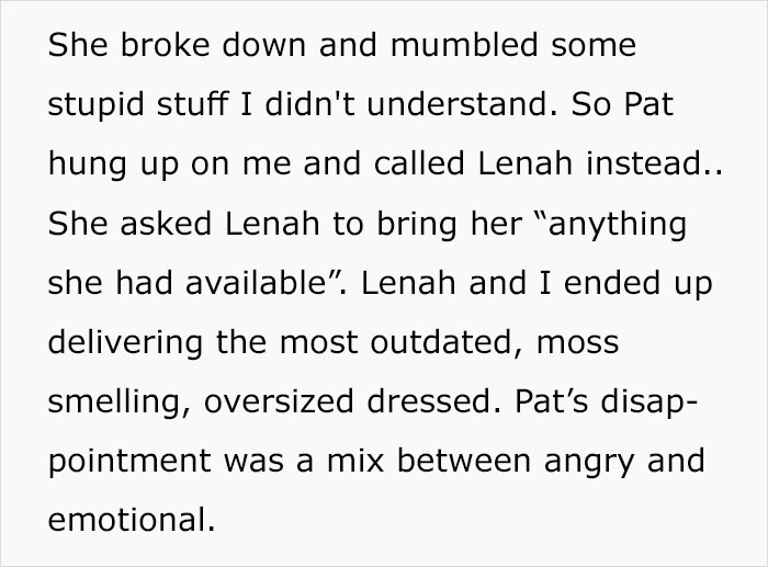 Bridezilla Steals A Dress From A Charity &ndash; The Owner Executes Her Revenge On The Wedding Day