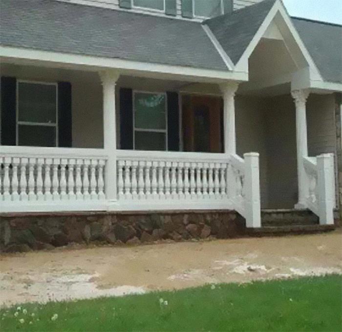 Victorian Balusters With Greek Columns. This Is So American It’s Painful