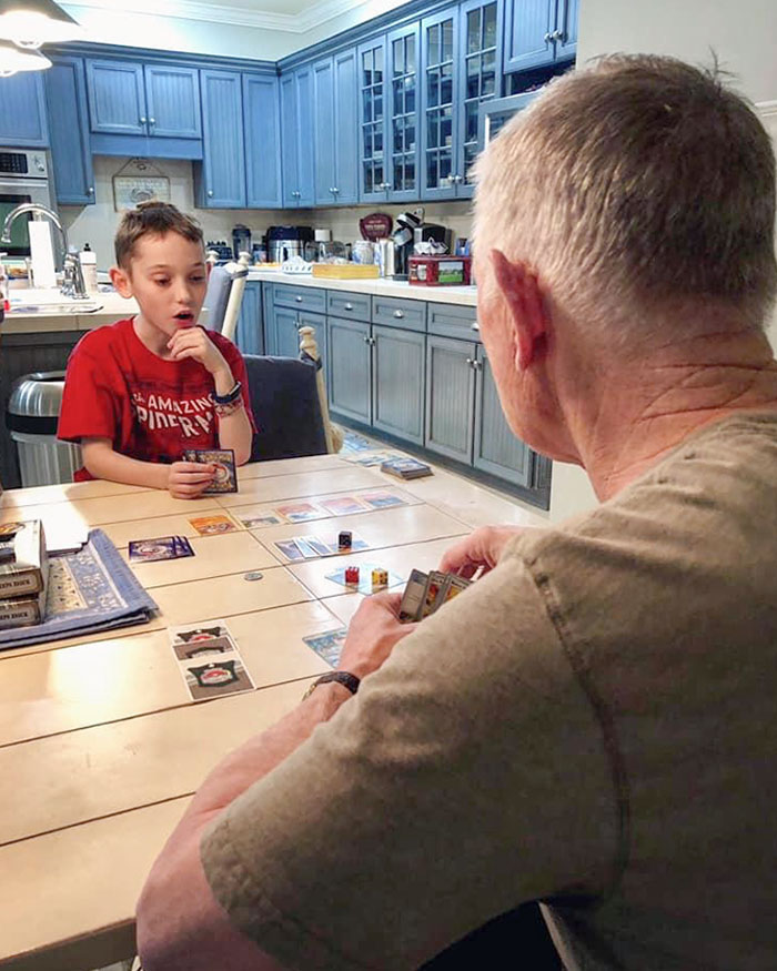 The Moment You Realize Grandpa Has Been Practicing Pokemon Cards And Kind Of Knows His Stuff