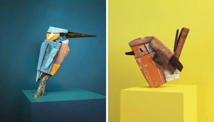 My Digital Scrap-Wood Birds