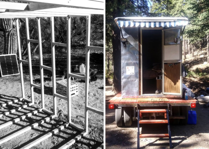 We Built Our Own Camper From Scratch Out In The Desert