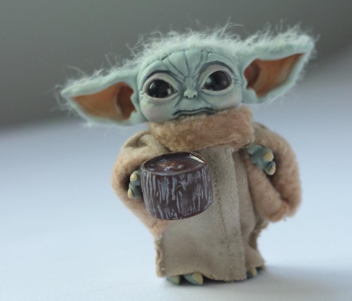 A Tiny Baby Yoda I Made A Whale Ago