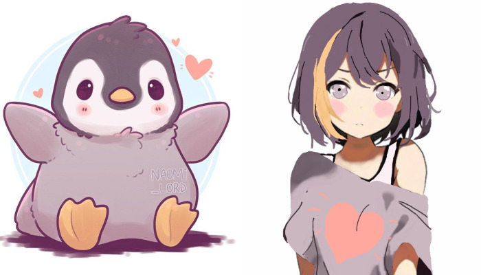Hey Pandas, I Challenge You To Turn This Penguin Into A Cute Anime Girl (Closed)