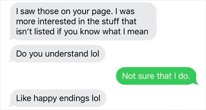 Guy Wanted A Happy Ending But Got A Sad Ending For Free In A Hilarious Chat That Went Viral