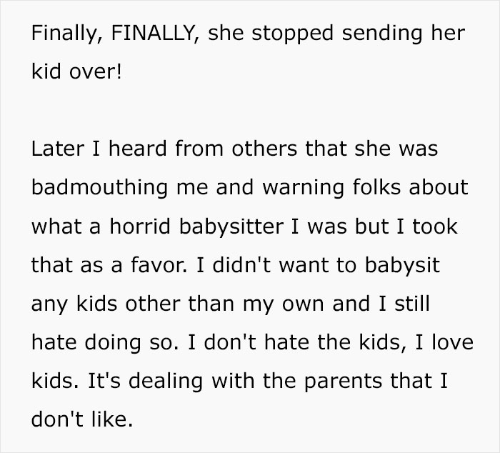 Lunatic Mom Insists Her Neighbor Must Babysit Her Kid, Goes Livid When She Sends Her Son There And The Neighbor Is Not Home Lunatic Mom Insists Her Neighbor Must Babysit Her Kid, Goes Livid When She Sends Her Son There And The Neighbor Is Not Home