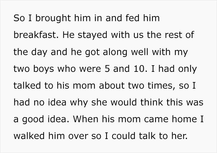Lunatic Mom Insists Her Neighbor Must Babysit Her Kid, Goes Livid When She Sends Her Son There And The Neighbor Is Not Home Lunatic Mom Insists Her Neighbor Must Babysit Her Kid, Goes Livid When She Sends Her Son There And The Neighbor Is Not Home