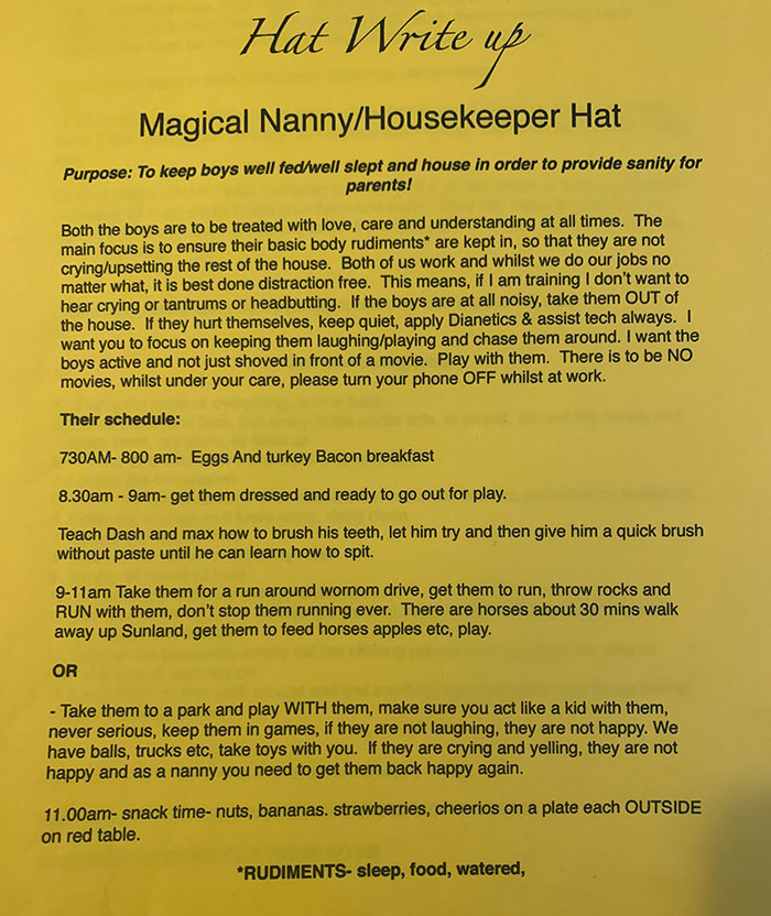 Woman Shares The Requirements For A Nanny Job She'd Been Interviewed For, And It Shows What Happens When Lunatics Are Hiring Woman Shares The Requirements For A Nanny Job She'd Been Interviewed For, And It Shows What Happens When Lunatics Are Hiring