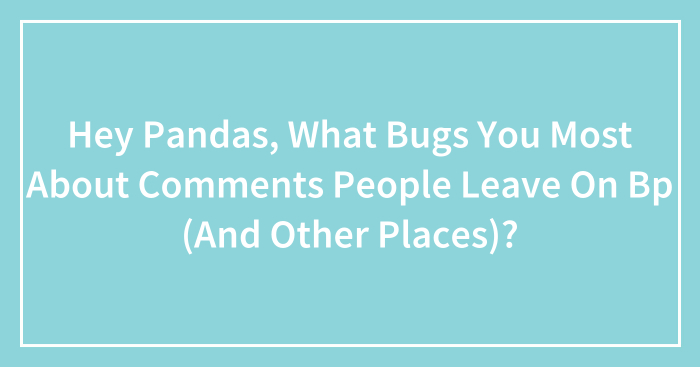 Hey Pandas, What Bugs You Most About Comments People Leave On Bp (And Other Places)? (Closed)