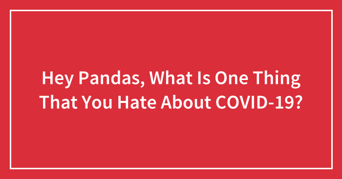 Hey Pandas, What Is One Thing That You Hate About COVID-19? (Closed)