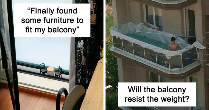 50 Of The Funniest Or Ugliest Balconies From Around The World