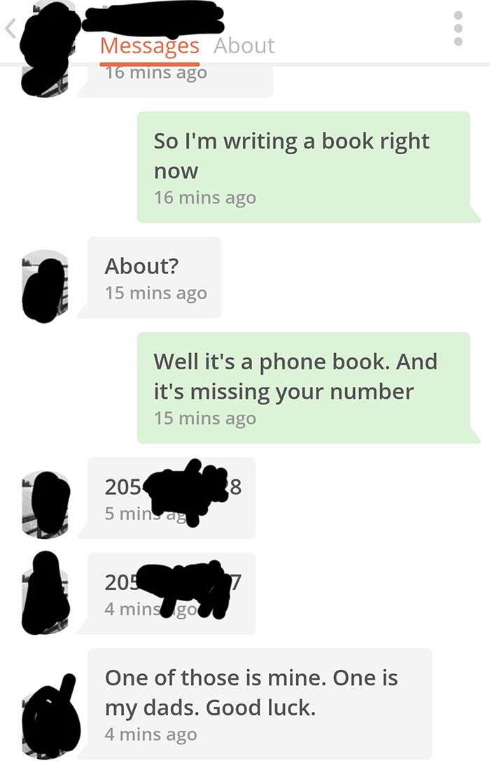 Tinder chat screenshot of people talking on exchanging numbers 