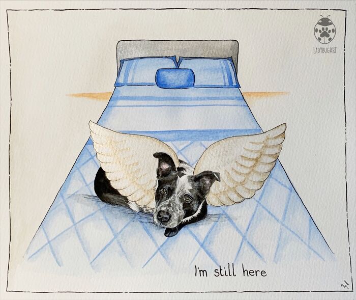 I Paint Dogs As Guardian Angels (12 Pics)