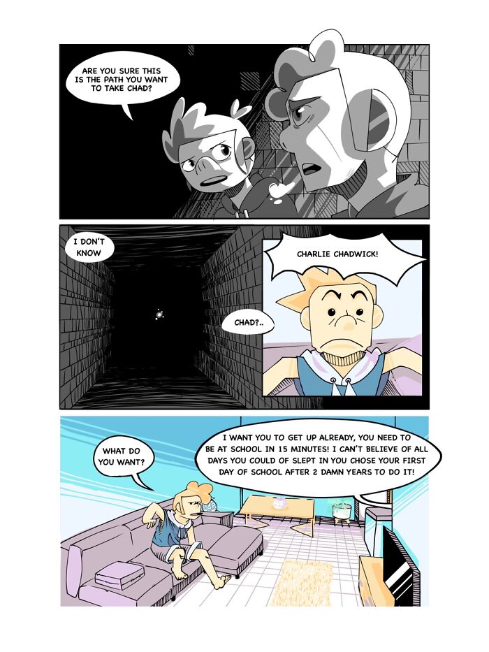 Here's The First Part Of My New Comic About A Guy Called Chad Who Is Made Out Of The Sand