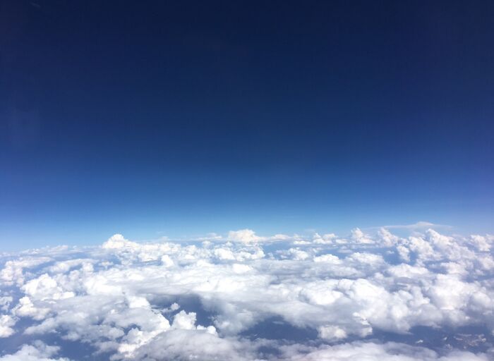 Above The Clouds - From A Plane Window