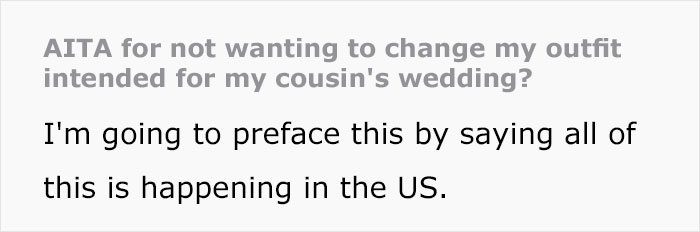 Bride Is Upset The Groom's Teen Cousin Will Upstage Her By Wearing A Traditional Indian Outfit To Their Wedding