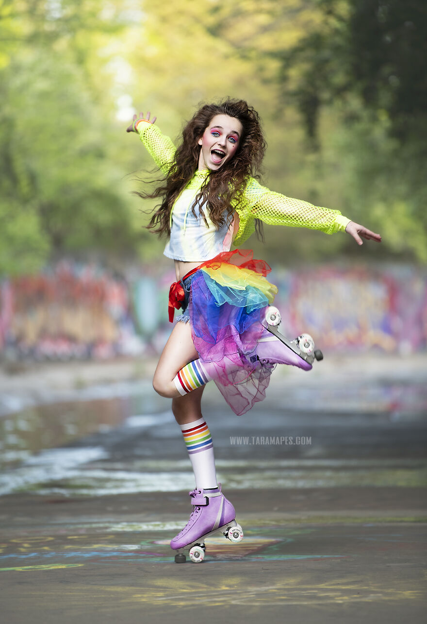 I Created An '80s Roller Skating Shoot To Relive My Childhood (19 Pics)