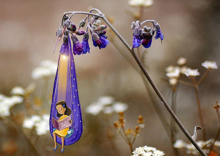 Indian Artist Creates A Little Girl Character To Give More Life To His Macro Photos And Instagram Loves It (17 Pics)