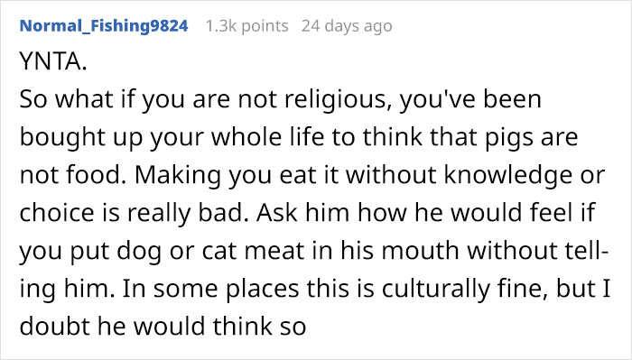 Progressive Muslim Gets Tricked Into Eating Pork On His Birthday, Wonders If He Should Move Out And Leave His BF Progressive Muslim Gets Tricked Into Eating Pork On His Birthday, Wonders If He Should Move Out And Leave His BF
