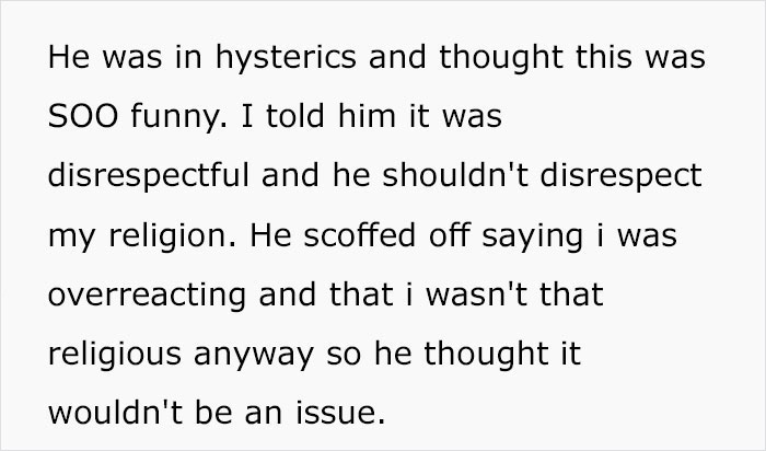 Progressive Muslim Gets Tricked Into Eating Pork On His Birthday, Wonders If He Should Move Out And Leave His BF Progressive Muslim Gets Tricked Into Eating Pork On His Birthday, Wonders If He Should Move Out And Leave His BF