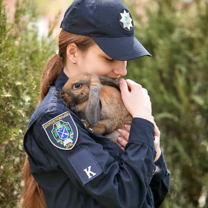 This Police Rabbit Joined The Ukrainian Police Force For A Day