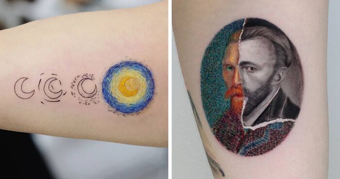 30 Detailed Tattoos Of Paintings And Popular Characters By Hakan Adik