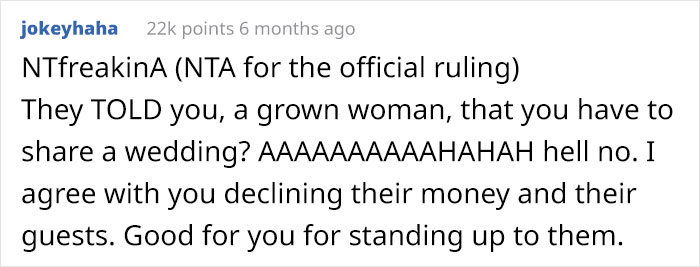 Parents Demand That The Bride Shares The Wedding With Her Sister And Her Toxic Fiancé - She Uninvites Them All Parents Demand That The Bride Shares The Wedding With Her Sister And Her Toxic Fiancé - She Uninvites Them All