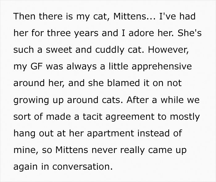 Man Gets An Ultimatum From His Vegan Girlfriend Who Demands He Give Away His Cat
