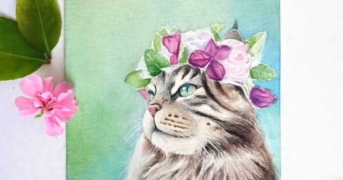 I Create Animal-Themed Paintings Using Watercolor, Ink, And Acrylic Paint, Here Are My best 70 Works