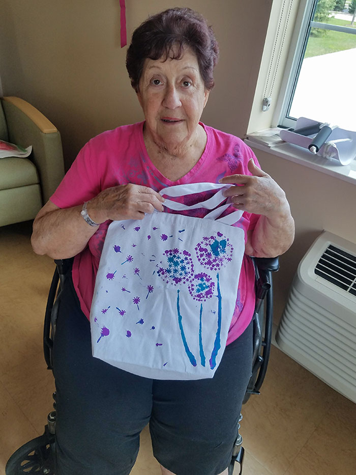 Grandma Made Me (28F) A Bag During Crafts At Her Nursing Home. I'm Keeping It Forever