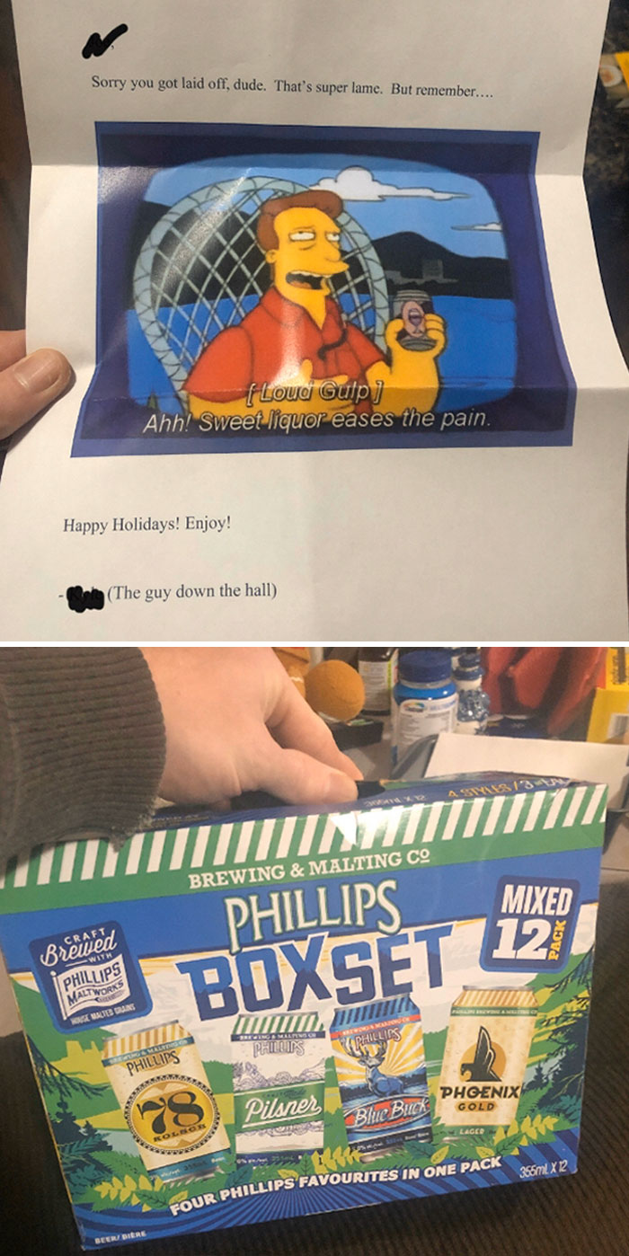 I Got Laid Off Last Week. Been Searching For A Job With No Luck. Just Found This Outside My Door. Best Neighbor Ever