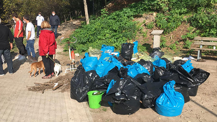 The Whole Neighborhood Cleaned The Park Today