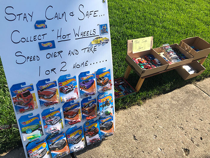 My Neighbor Is Donating Their Entire Hot Wheels Collection To Anyone That Walks By Needing Some Toys To Play With During Lockdown