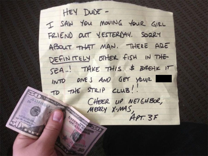 This Was Slid Under My Door This Morning... Best Neighbor Ever? I Love People Again