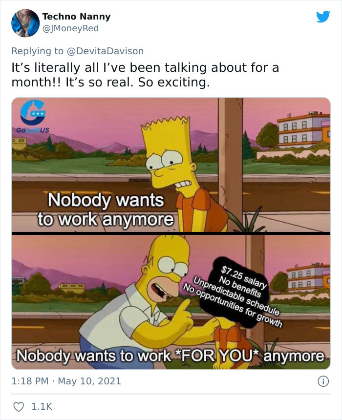 Workers Make Truthful Signs About Why Employers Are Facing Staff Shortages Workers Make Truthful Signs About Why Employers Are Facing Staff Shortages