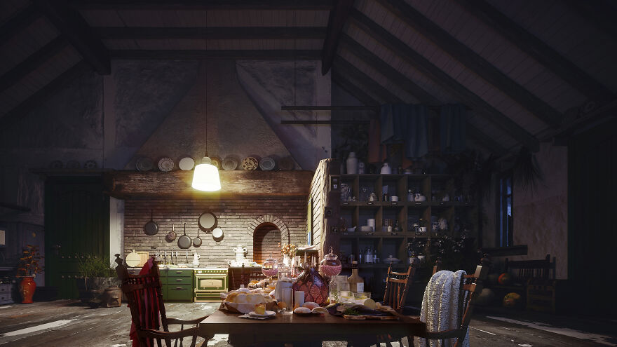 These Designers Show How Studio Ghibli Interiors Would Look Like In Real Life These Designers Show How Studio Ghibli Interiors Would Look Like In Real Life