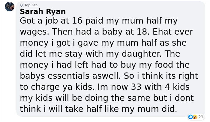 Mom Charges Her 17-Year-Old Daughter Over $16k A Year To Fund Her 18-Year-Old Son, Receives Backlash Online