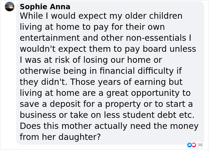 Mom Charges Her 17-Year-Old Daughter Over $16k A Year To Fund Her 18-Year-Old Son, Receives Backlash Online