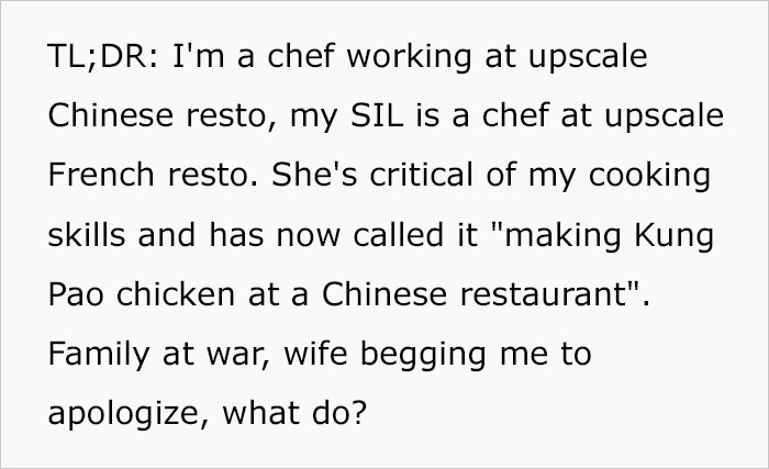 Man Walks Out Of Meal Over Sister-In-Law’s Racist Remark About His Cooking Which Leads To Huge Family Divide Man Walks Out Of Meal Over Sister-In-Law’s Racist Remark About His Cooking Which Leads To Huge Family Divide