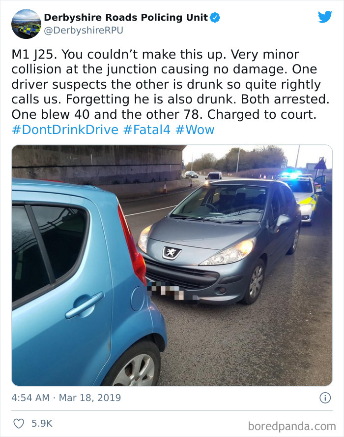 Let’s Report Someone Suspected Of Drunk Driving After Hitting Their Car