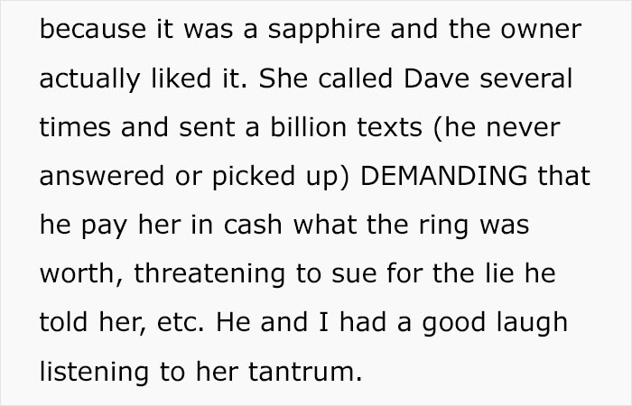 Man Gifts His Gold-Digger Girlfriend A Fake Diamond Ring, Accidentally Gets His Revenge After She Attempts To Sell It Man Gifts His Gold-Digger Girlfriend A Fake Diamond Ring, Accidentally Gets His Revenge After She Attempts To Sell It