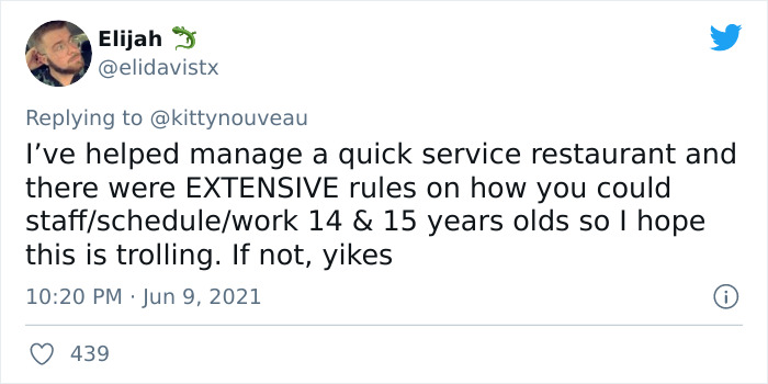 Dad Brags That His 14-Year-Old-Son Works “Every Day He Can” At Burger King, Leading To A Fierce Debate Online