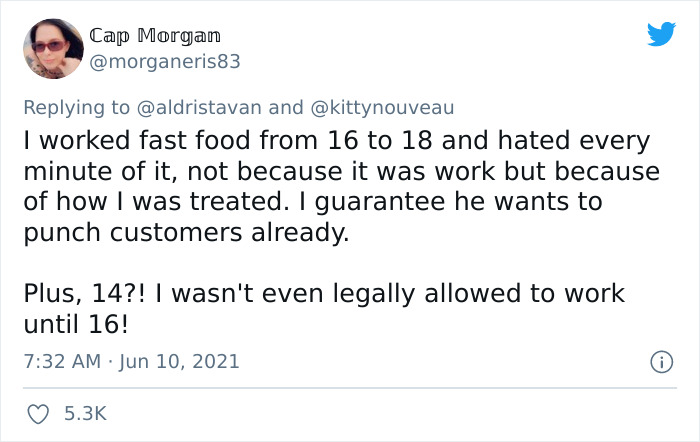 Dad Brags That His 14-Year-Old-Son Works “Every Day He Can” At Burger King, Leading To A Fierce Debate Online Dad Brags That His 14-Year-Old-Son Works “Every Day He Can” At Burger King, Leading To A Fierce Debate Online