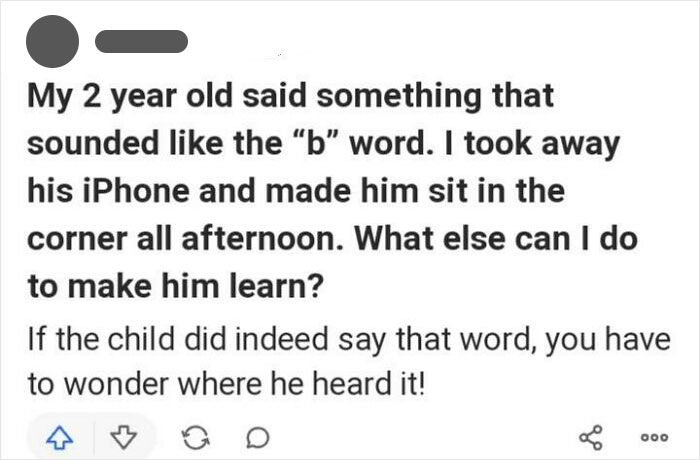 Yes, The Problem Is Definitely Not That You Gave A Phone To A 2 Year Old!