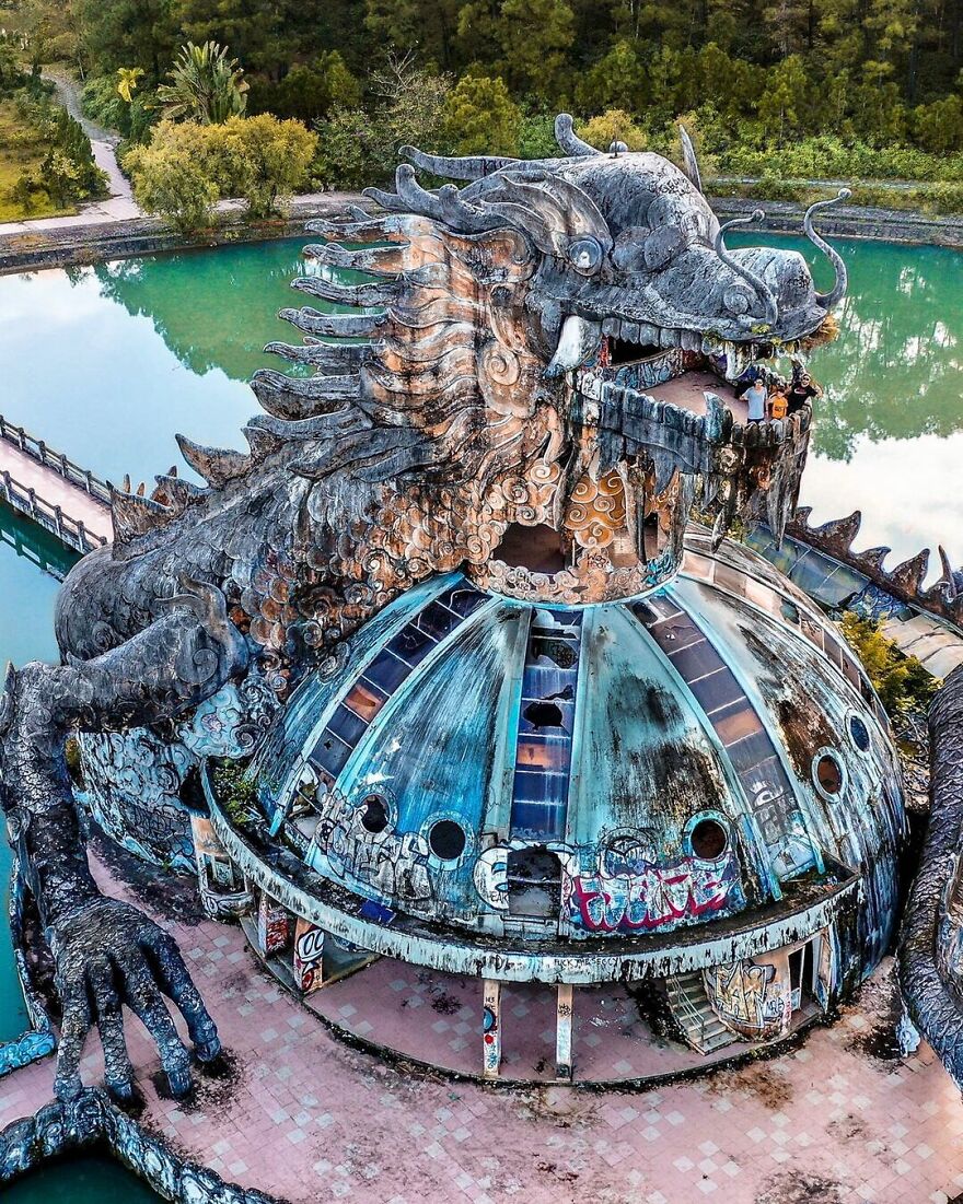 Ho Thuy Tien Abandoned Waterpark In Hue, Vietnam