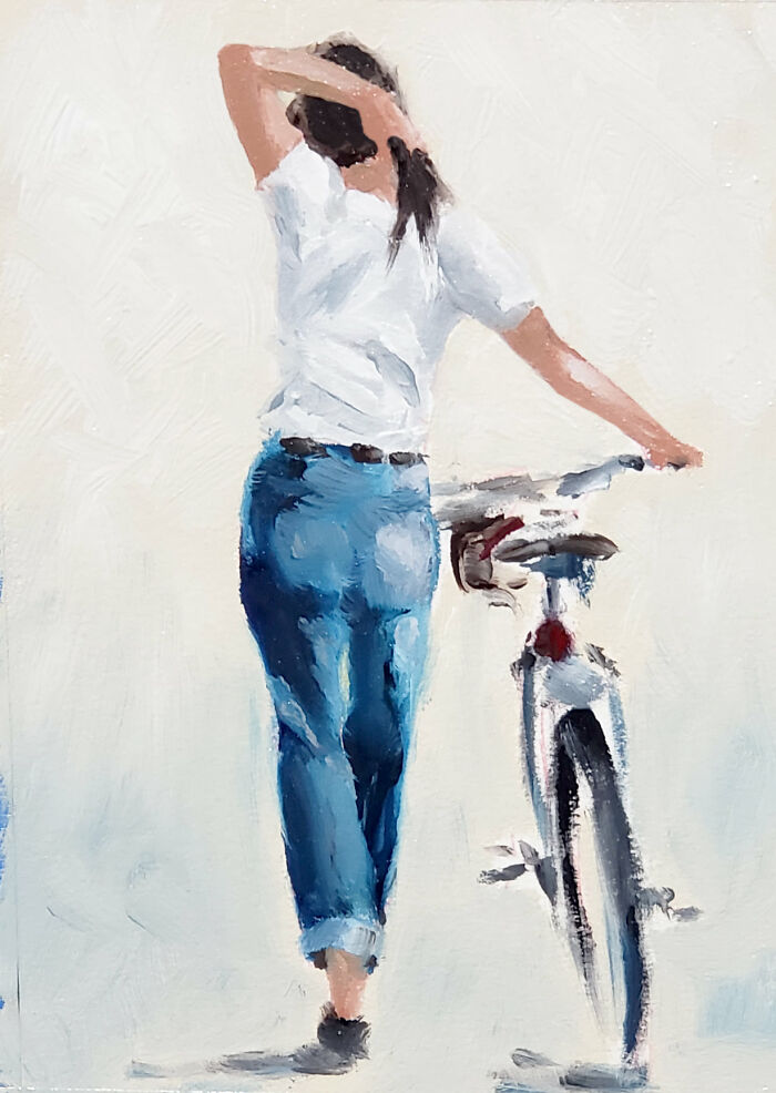 Oil On Paper Figuritive Study