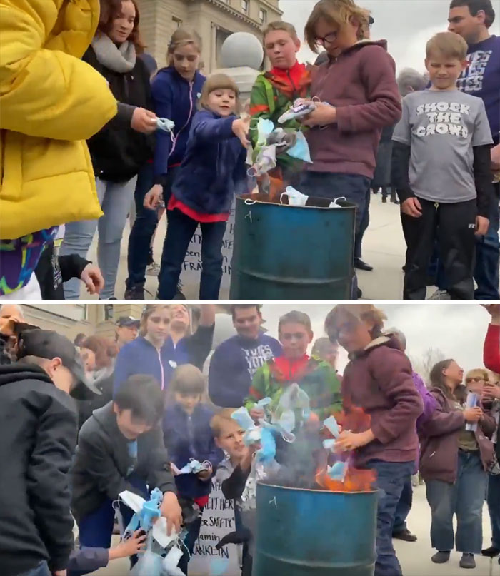 Parents Encouraging Kids To Burn Masks On Idaho Capitol Steps Indoctrination Worse Than Taking Your Kid To Church