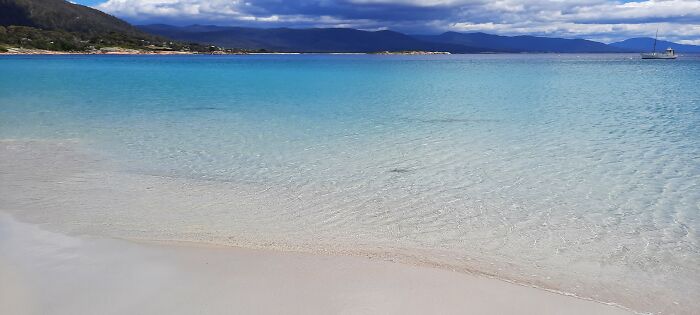 Beautiful Blue Water At Bicheno, Australia