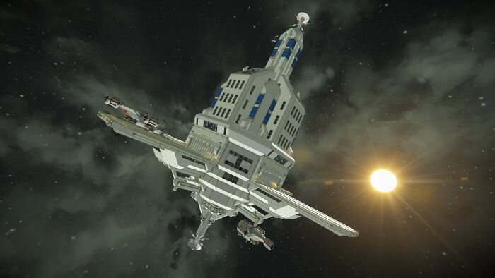 Gateway Station. Created In The Game Space Engineers.